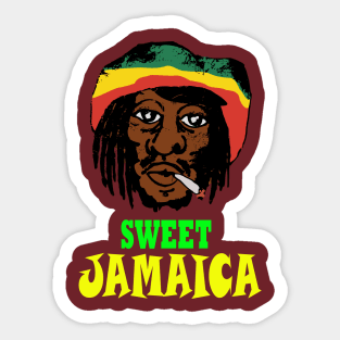 Sweet Jamaica, Good Vibes, Rasta Sticker